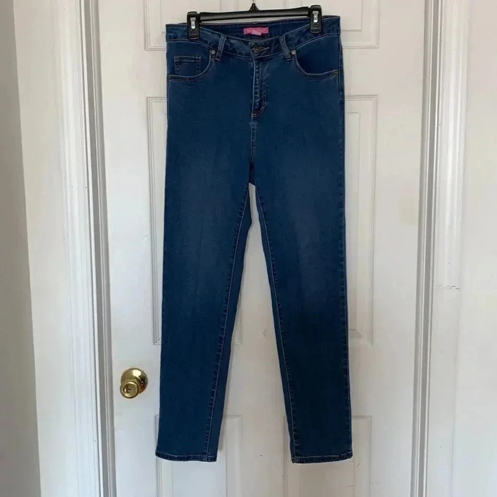 Woman  Within Straight Leg Jeans